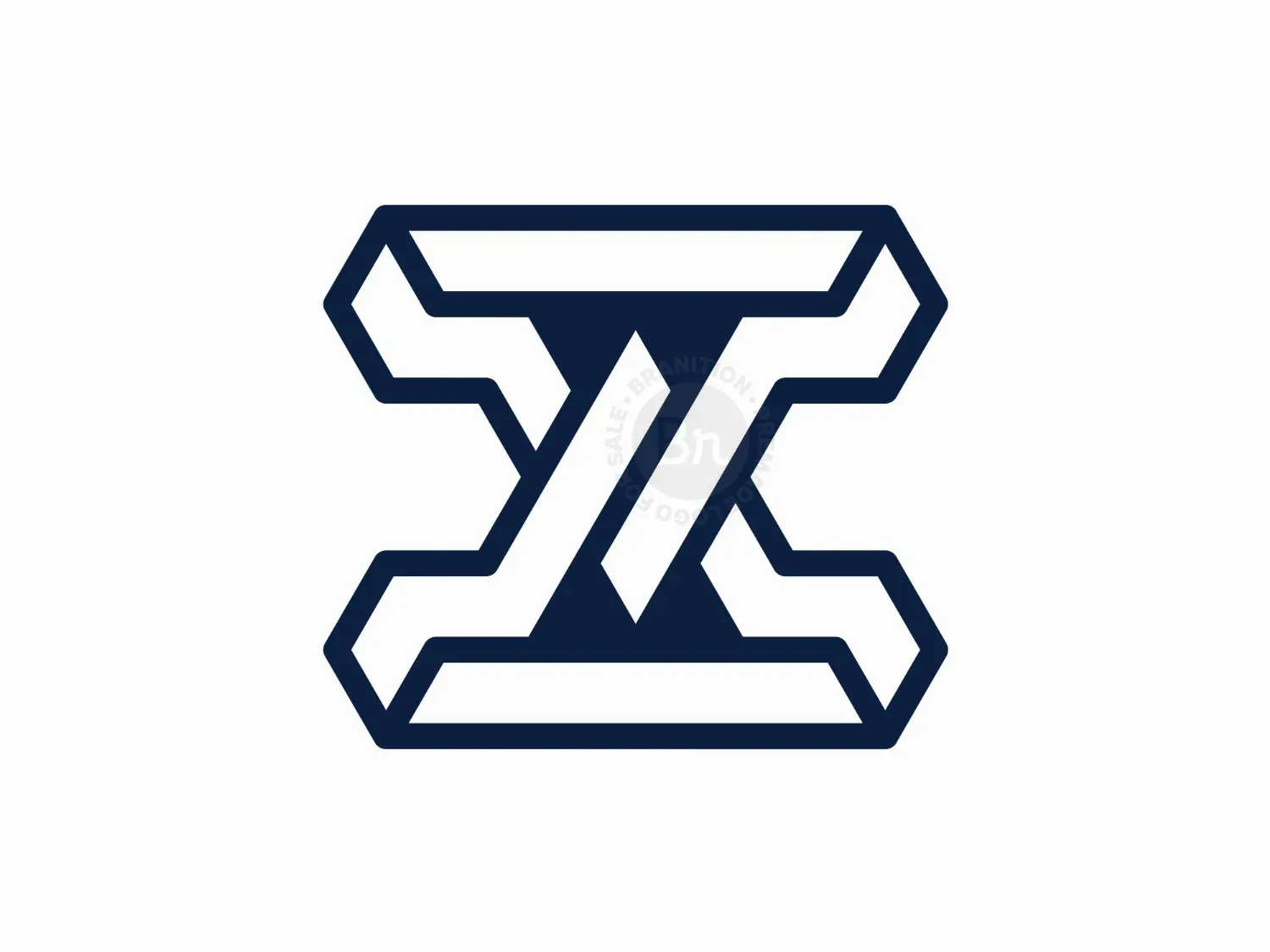 Letter X Or AV VA Logo