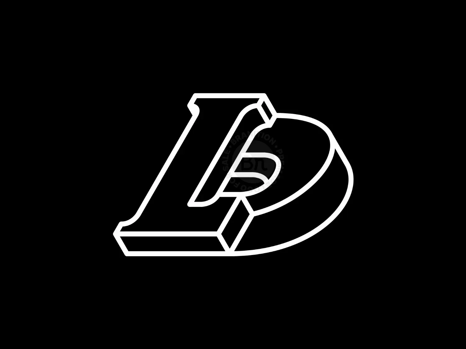 Connected L D Letter Logo