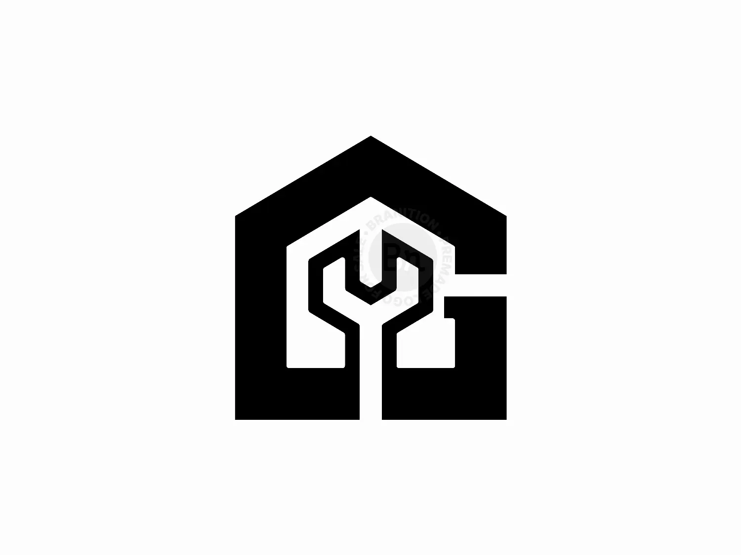 Letter G Wrench House Logo