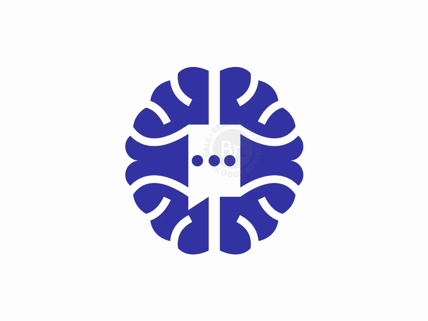 Modern Brain Chat Logo Design