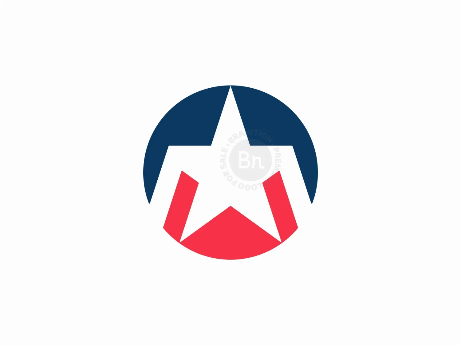 Star Shield Logo / Patriot Star Emblem / Bold Star Monogram