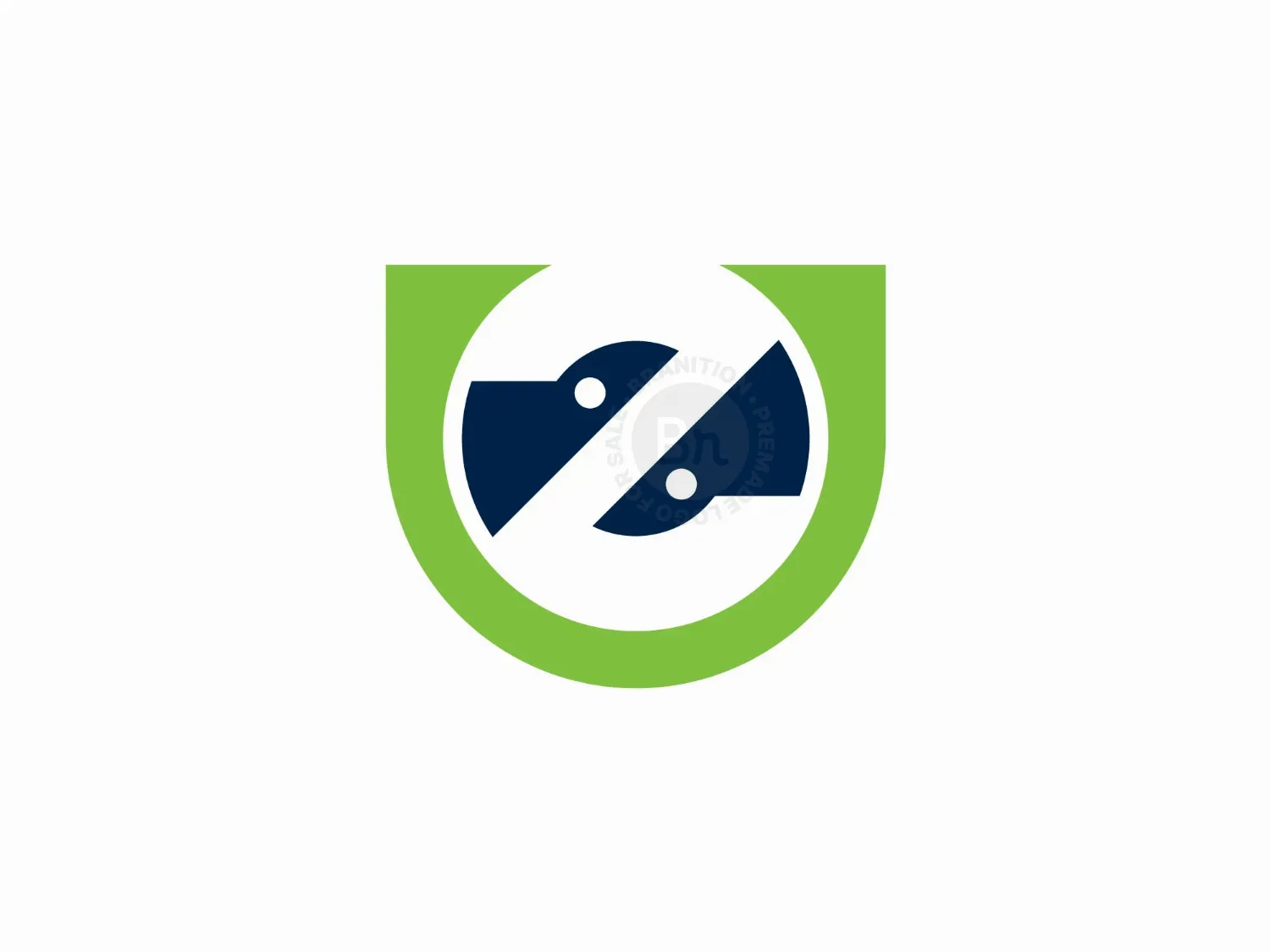 UZ Or ZU Yin Yang Logo