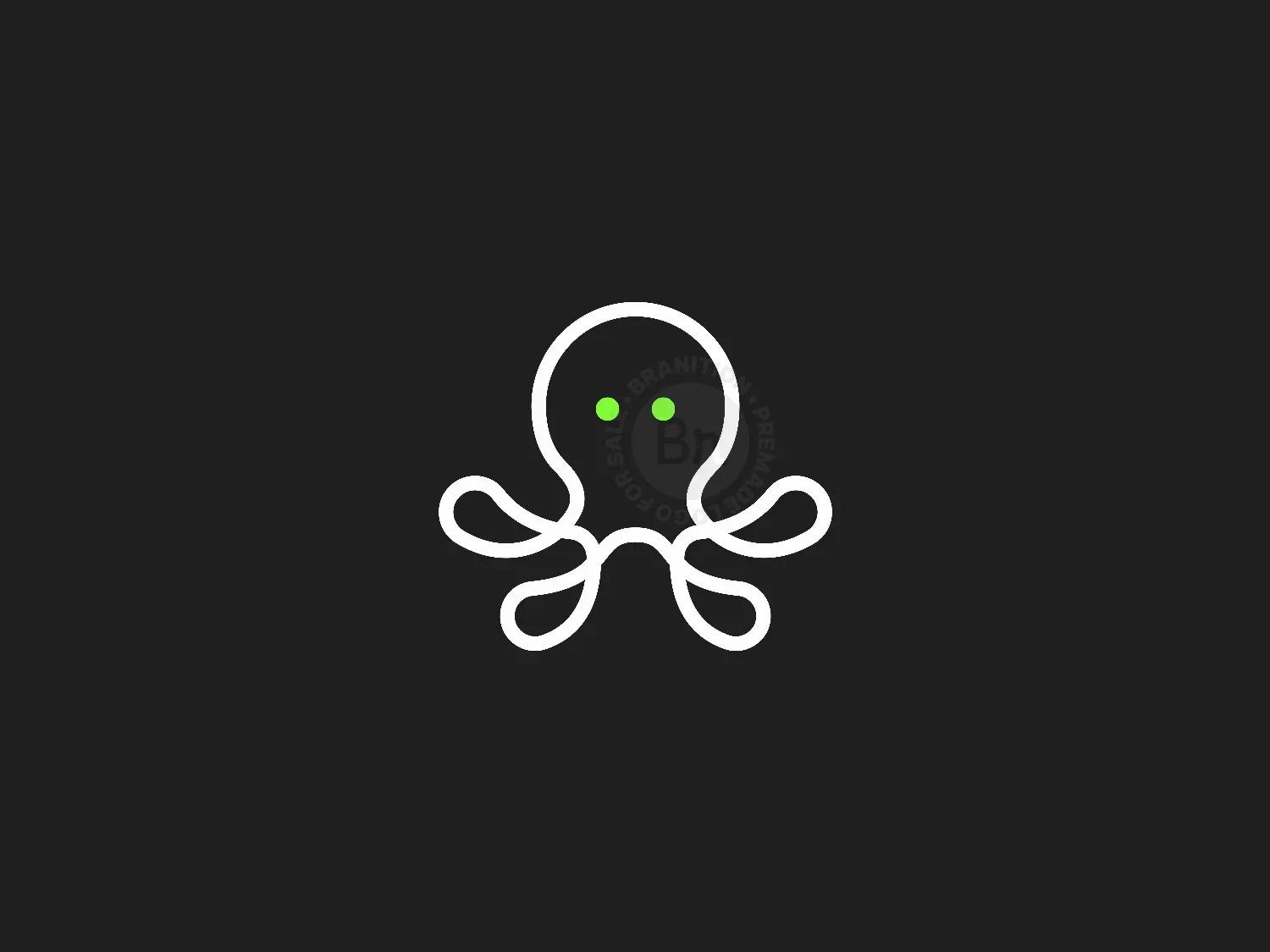 Lineart Octopus Logo