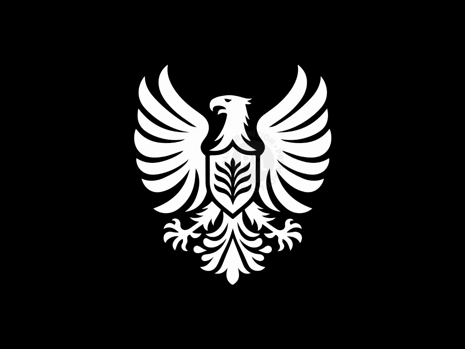 Coat Of Arm Phoenix Heraldic Logo