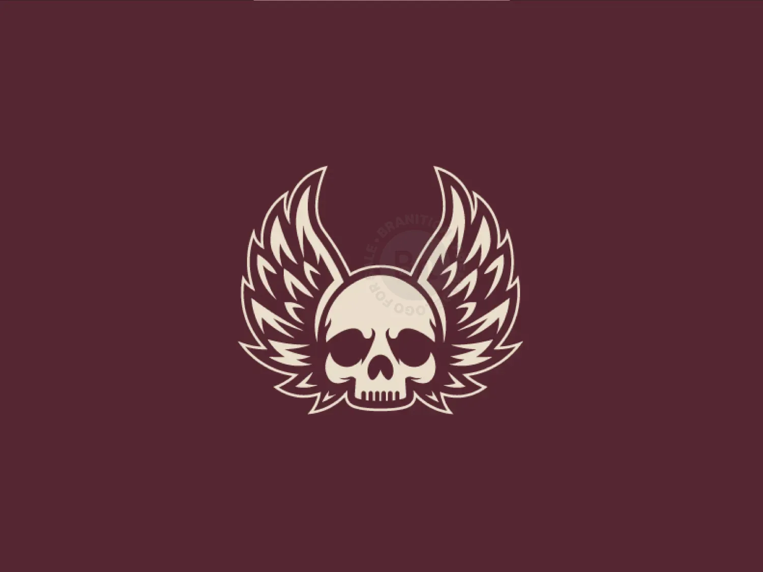 Skull Wings Logo