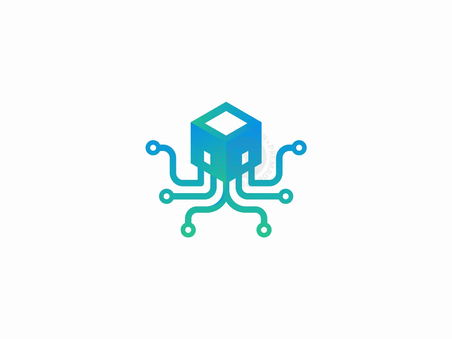 Cube Octopus Tech Logo