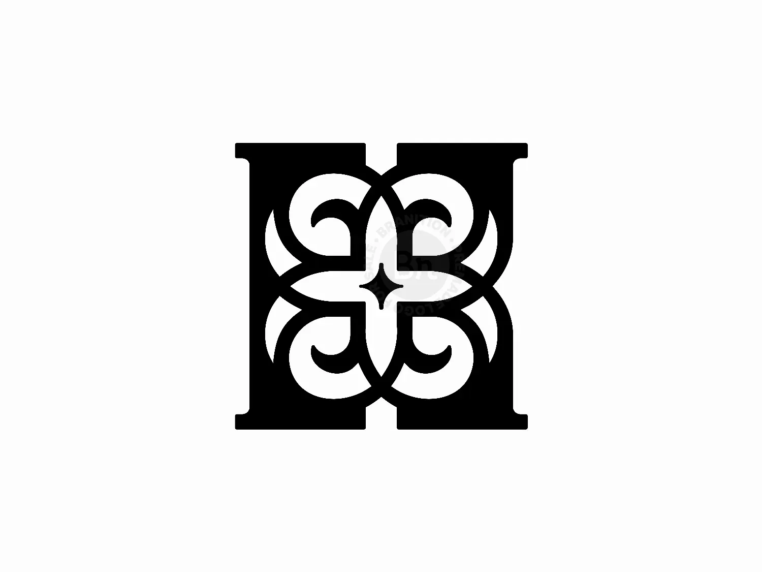 Letter K Flower Nature Ornament Logo