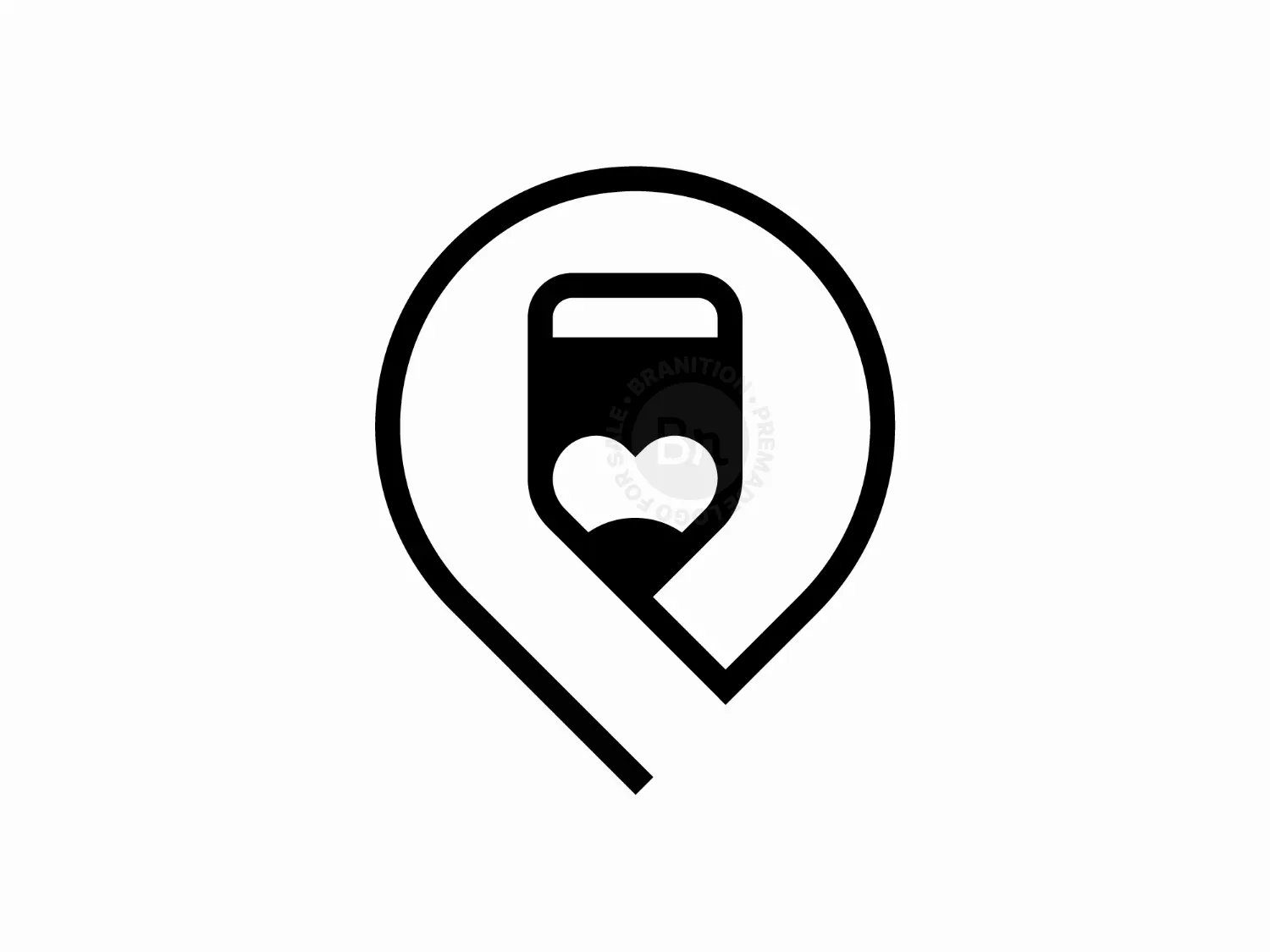 Modern Pin Pen Logo