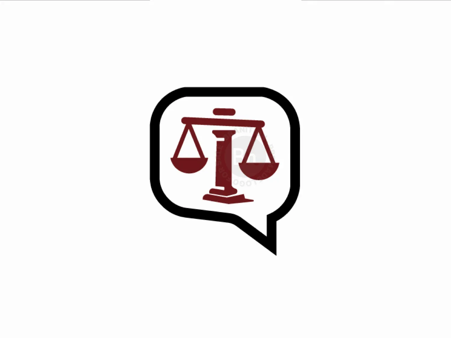 Justice Scale Message Logo