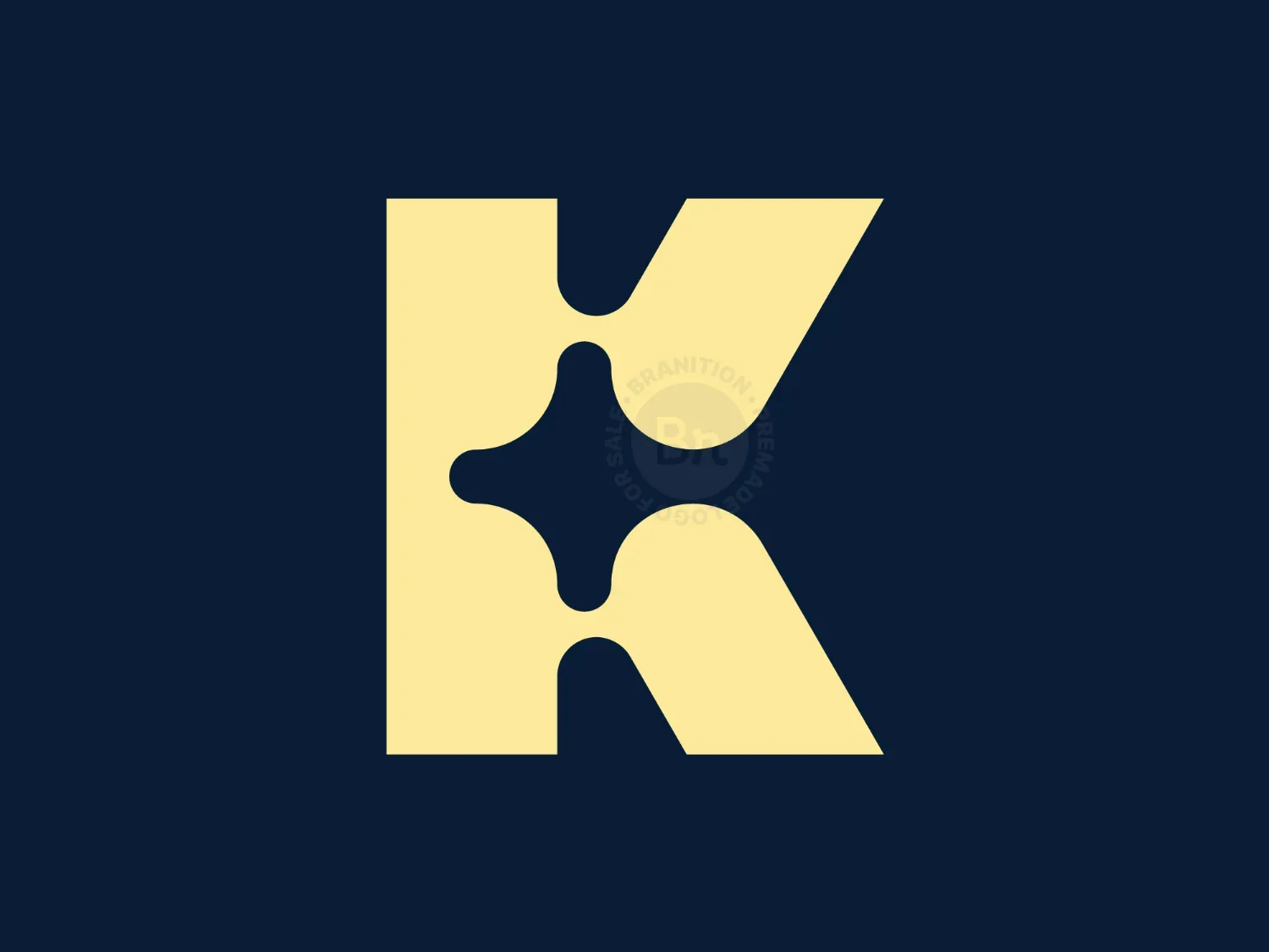 Luxury Star K Letter Mark Logo