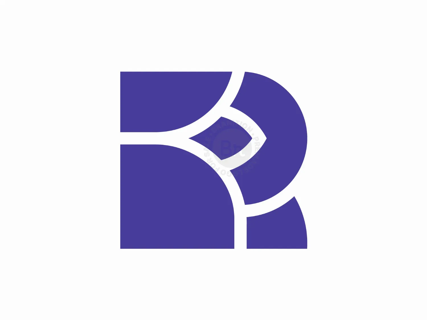 Flower Letter R Mark Logo