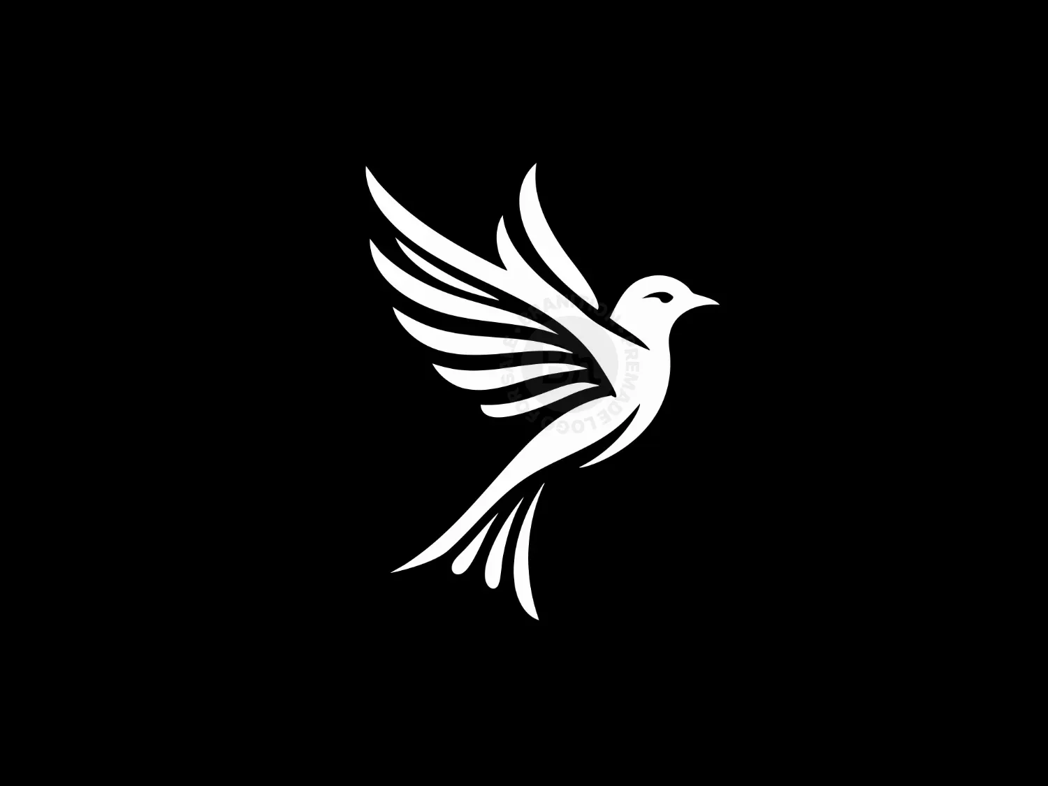 Elegant Bird Logo For Freedom And Grace
