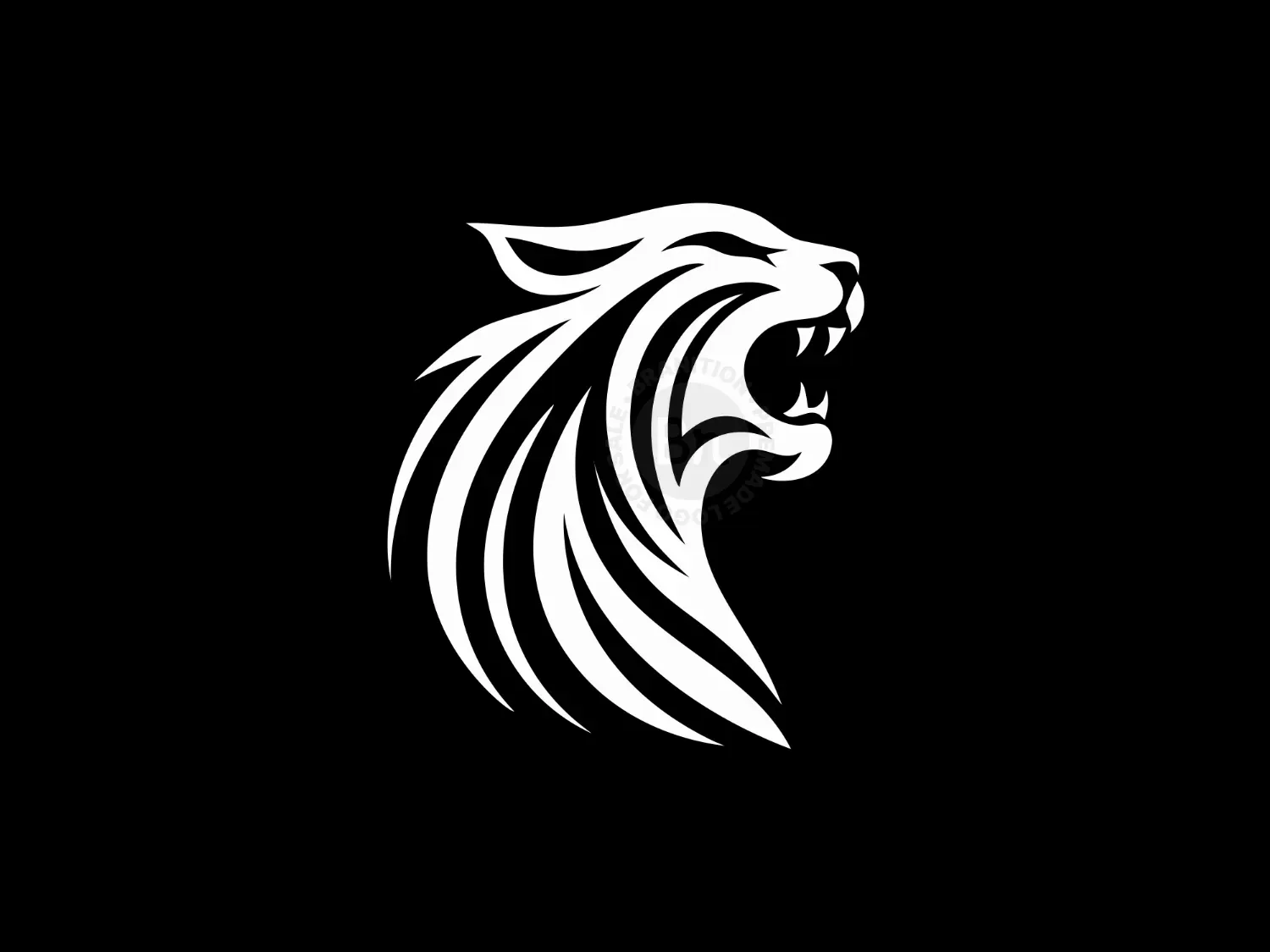Dynamic Lion Logo Representing Courage And Authority