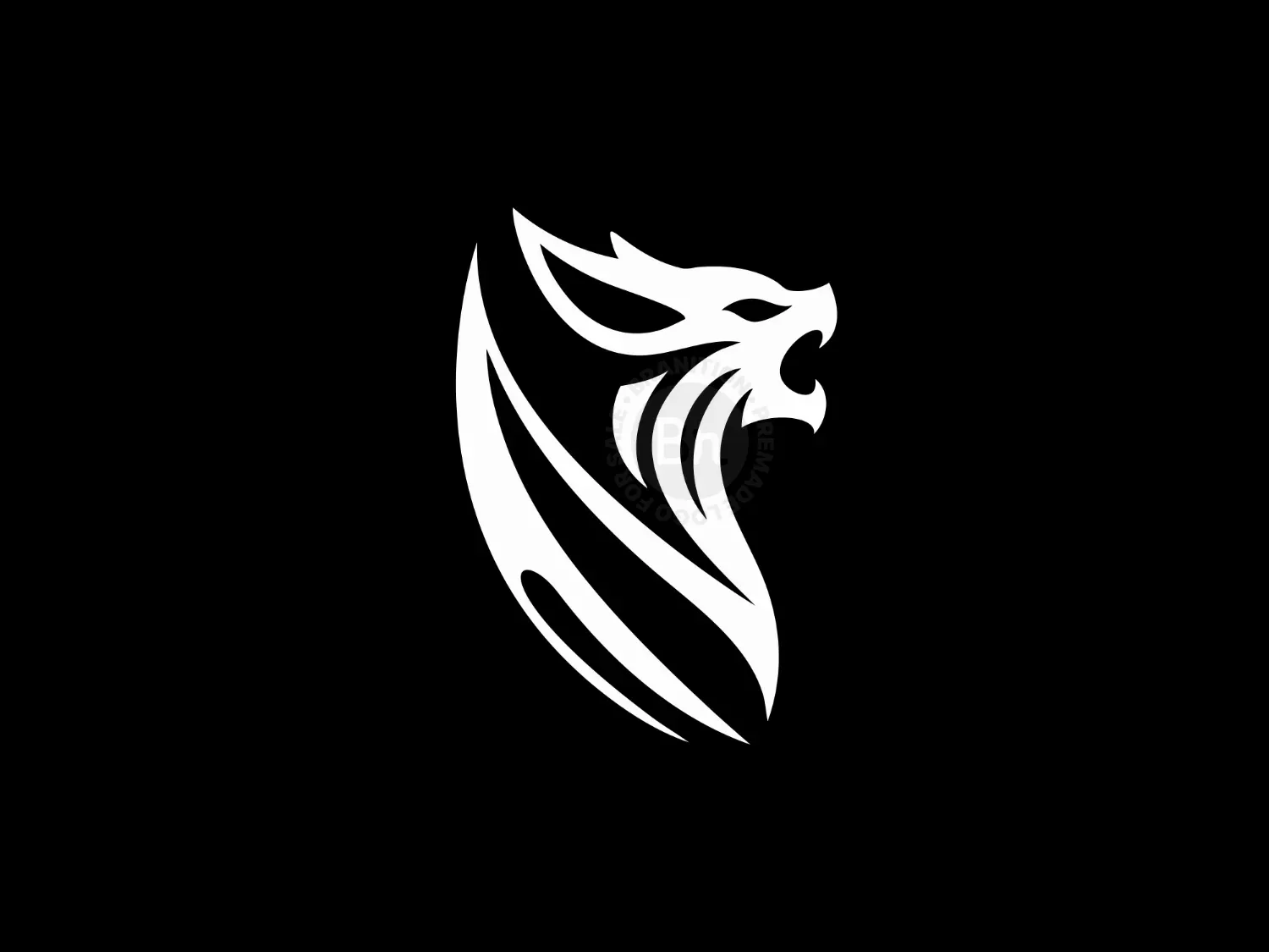 Abstract Bat Logo Symbolizing Mystery And Versatility