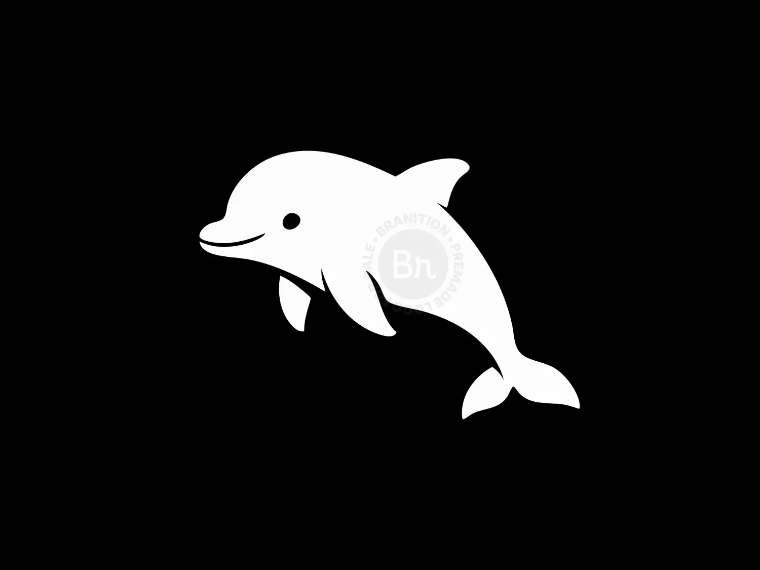 Ocean Harmony Dolphin Wave Logo