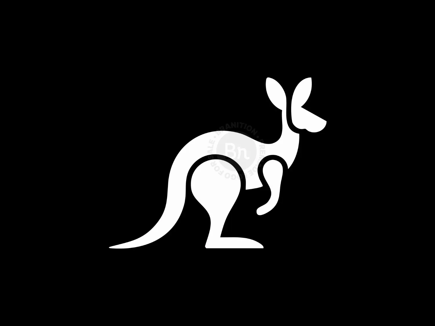 Kangaroo Inspired Logo Symbolizing Journey And Resilience