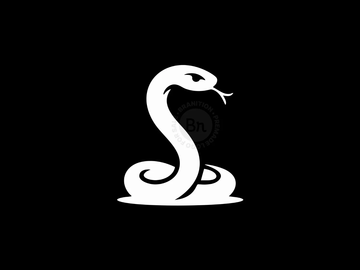 Sleek Snake Logo Bold Minimalist Reptile Design