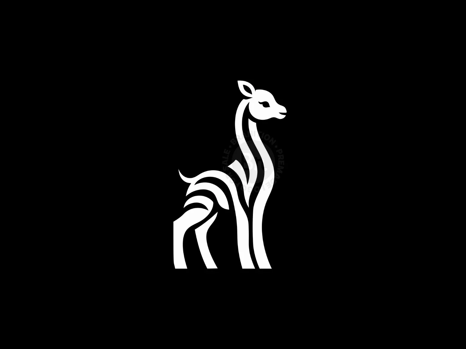 Elegance, Growth And Playfulness Adorable Baby Giraffe Logo