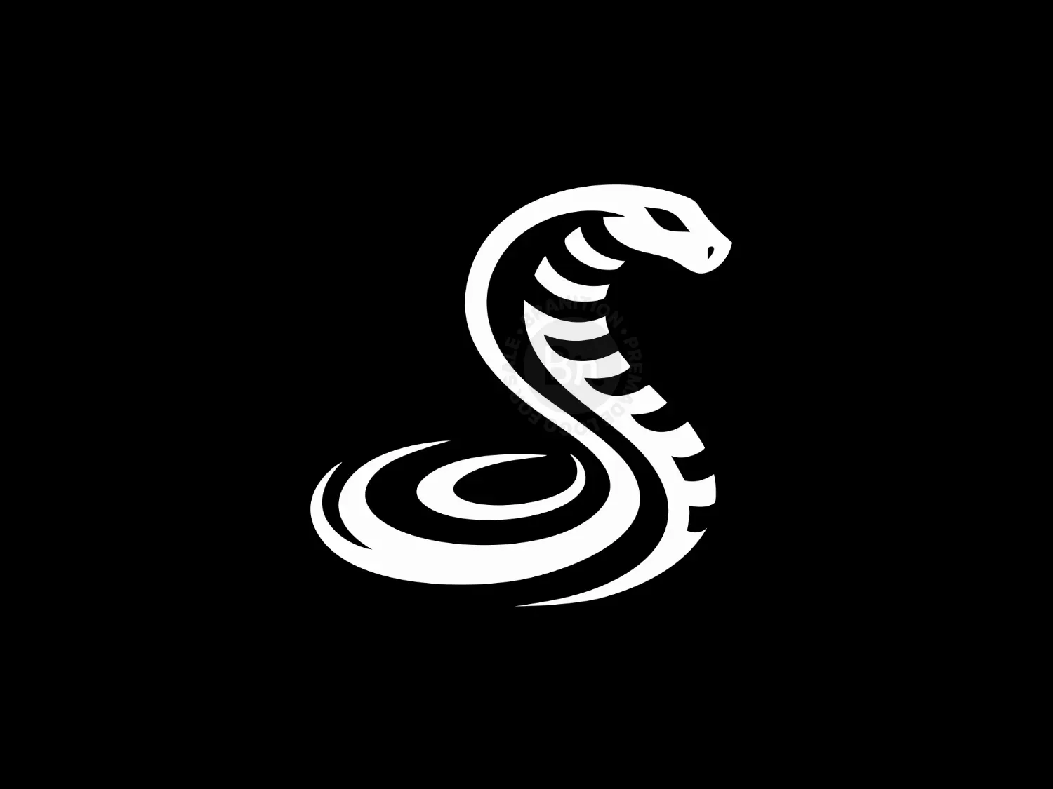 Transformation, Wisdom And Energy Elegant Snake Logo