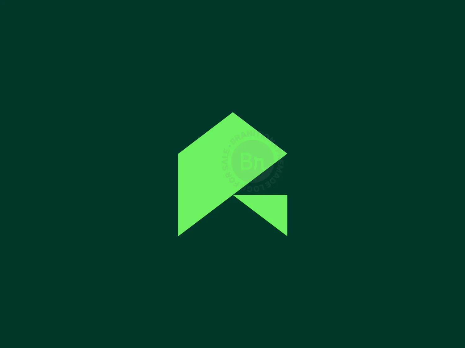 Letter R House Logo