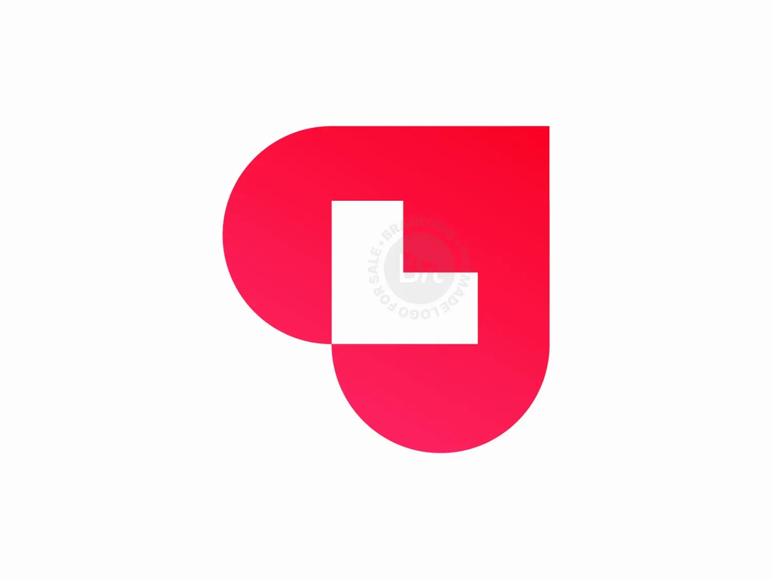 L Letter Heart Logo / Love + Letter L Icon