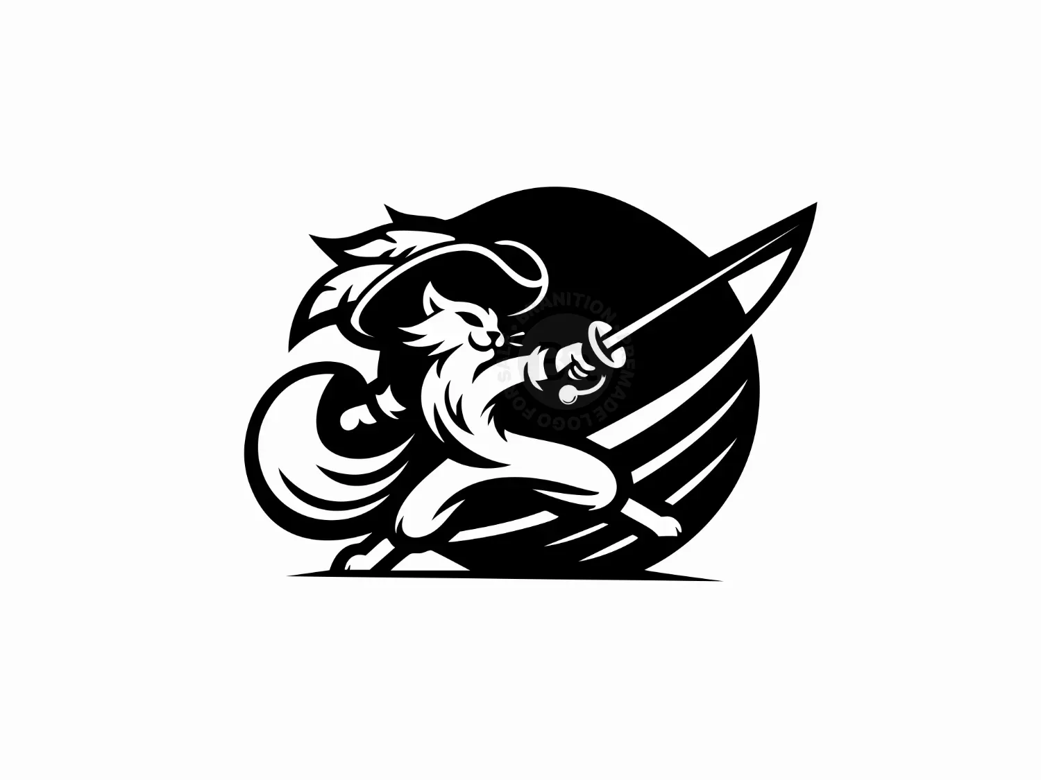 Adventure And Playful Branding Pirate Cat Mascot Logo
