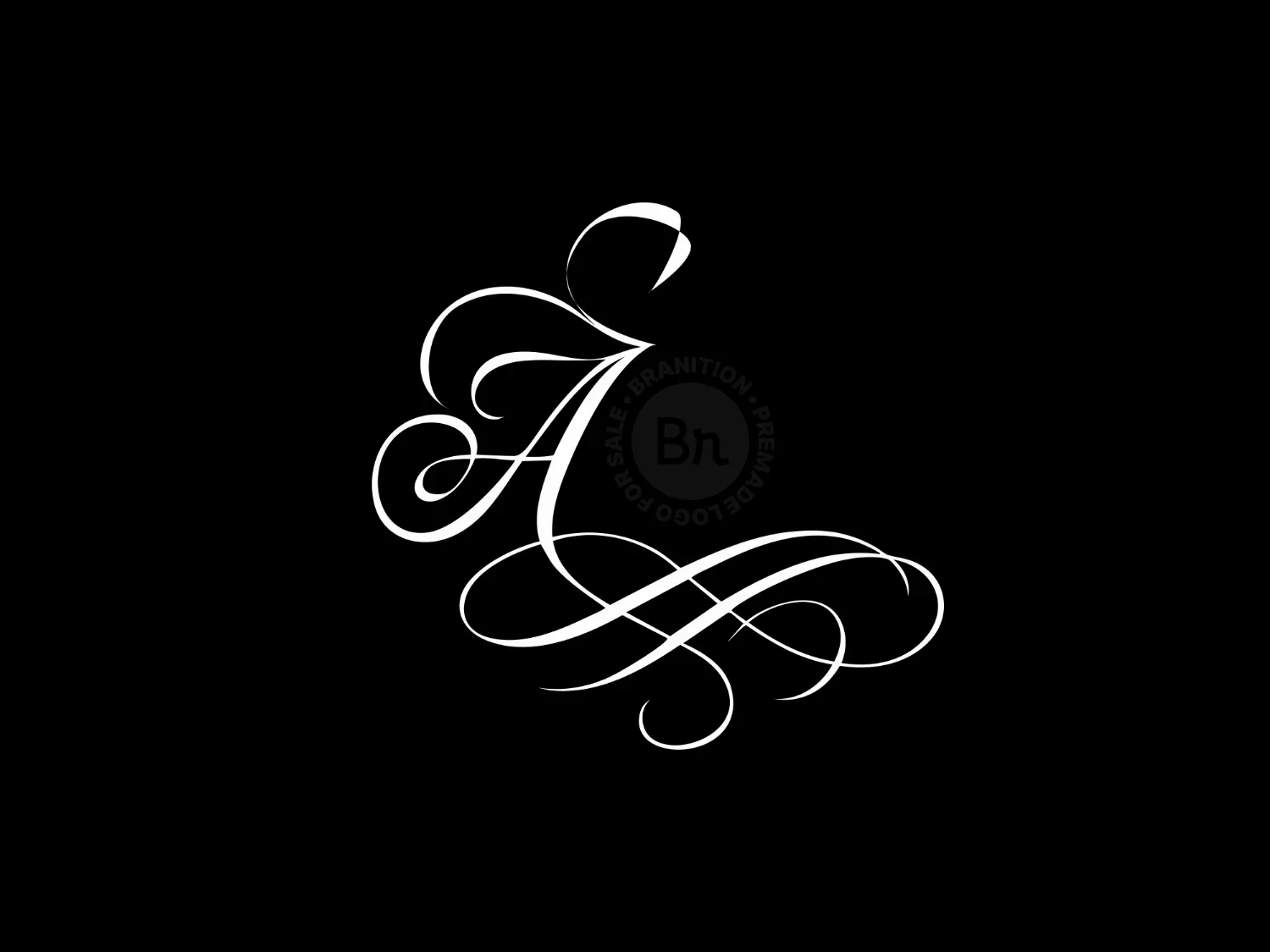 Elegant Luxury Monogram Abstract Letter A Logo