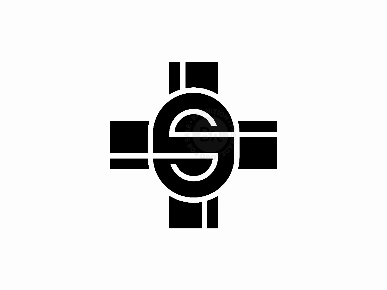 Letter S Plus Healthcare Medical Logo