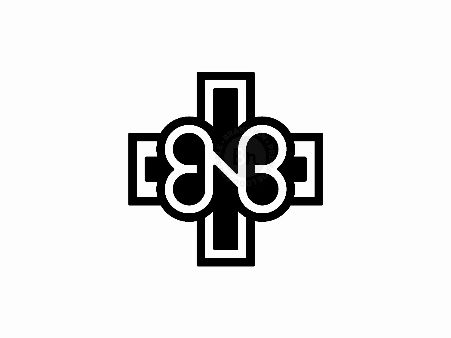 Letter BNB Plus Medical Logo