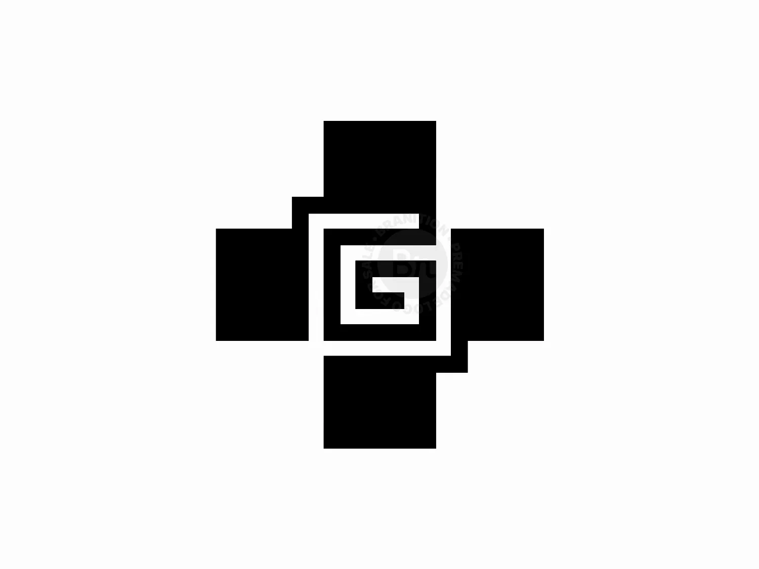 Letter G Medical Healthcare Plus Logo