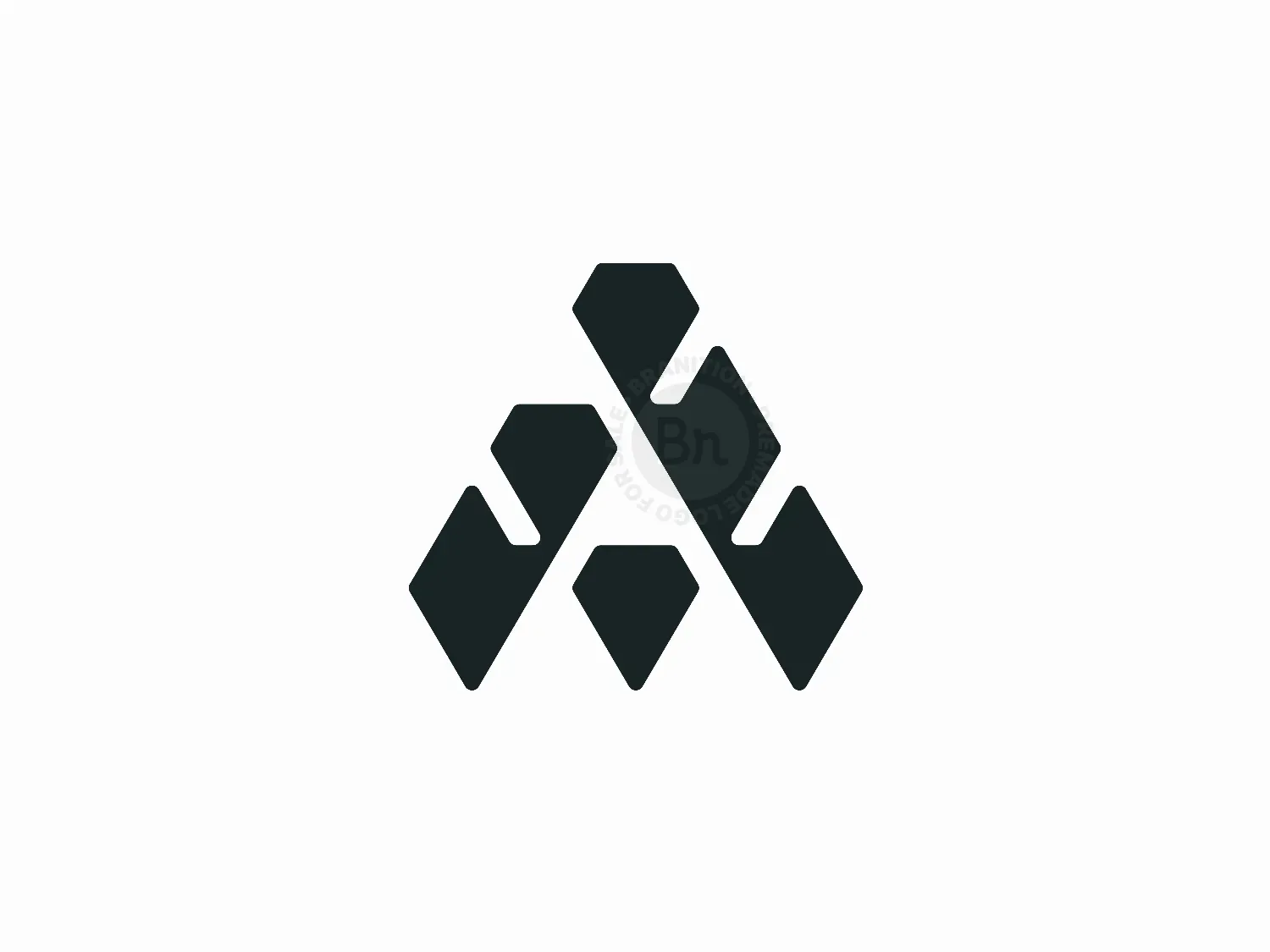 Letter A Monogram Logo Geometric Minimal Branding Concept