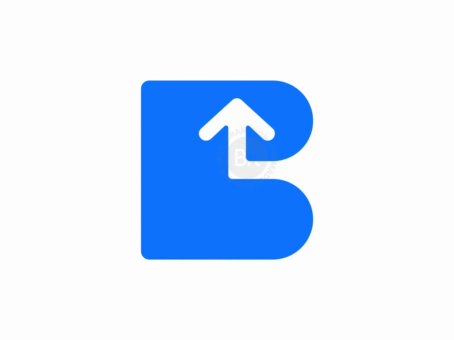 B Arrow Logo / Bold B Lettermark With Up Arrow