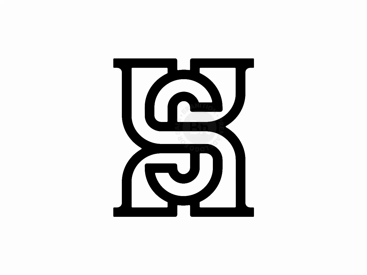Letter XS Initial SX Lettermark Logo