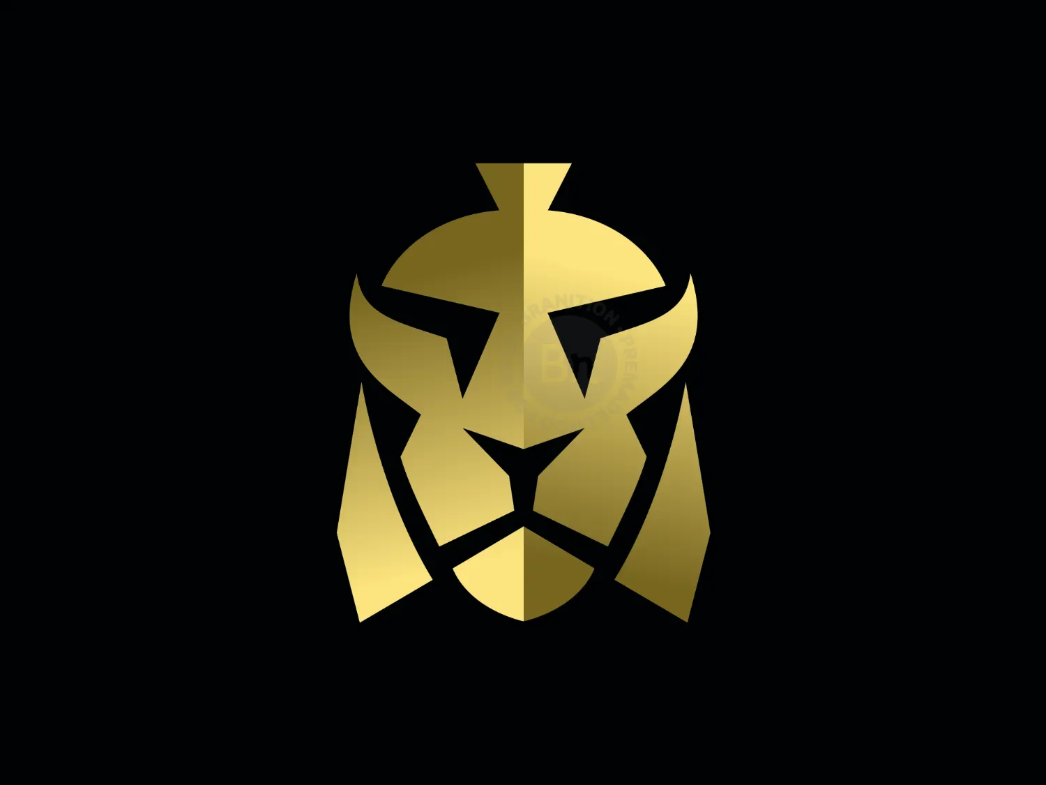 Lion Spartan Luxury Logo