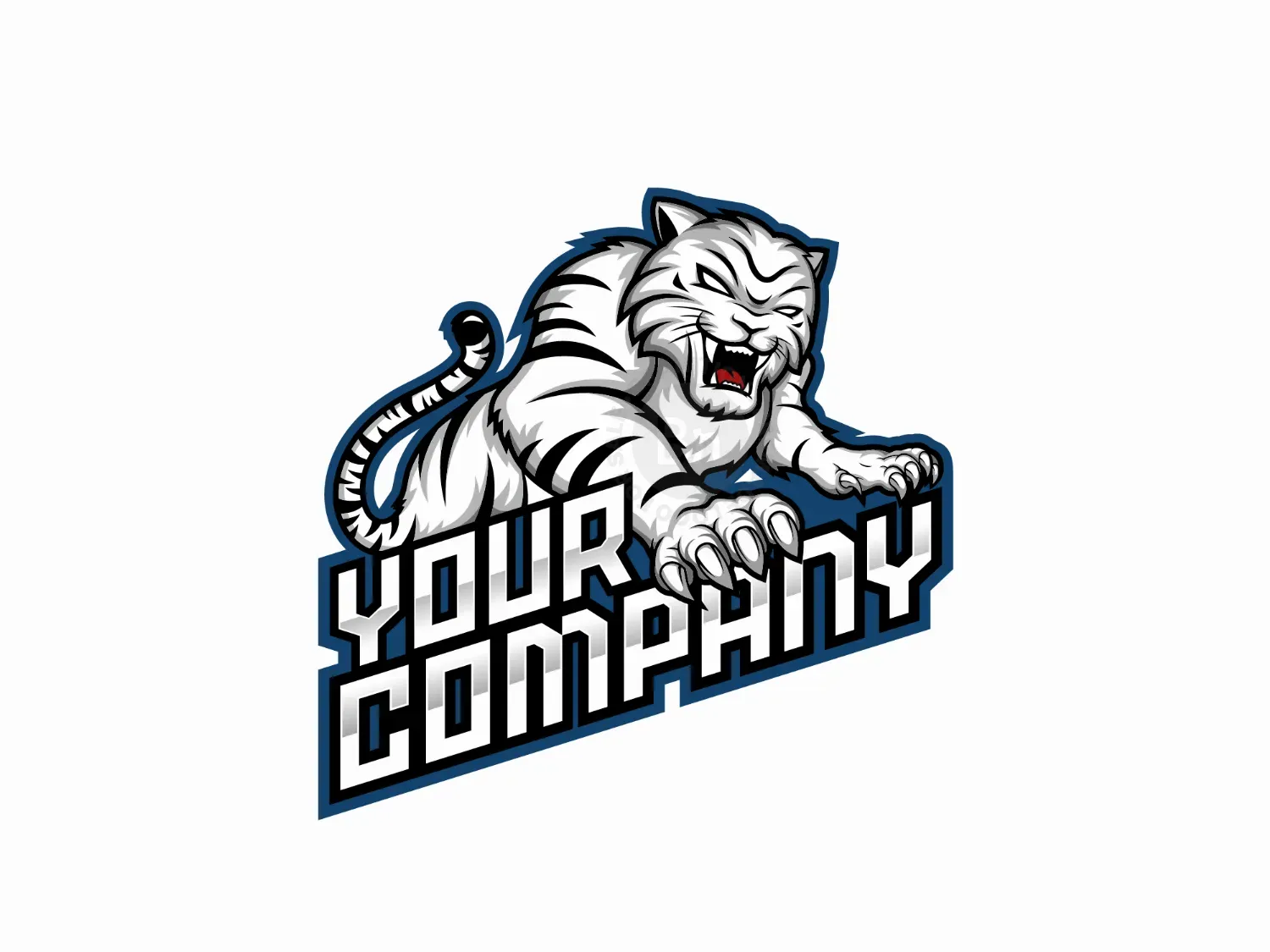 white tiger logo logo 21