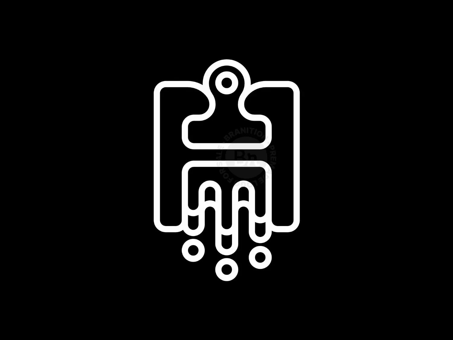 H Paint Brush Logo
