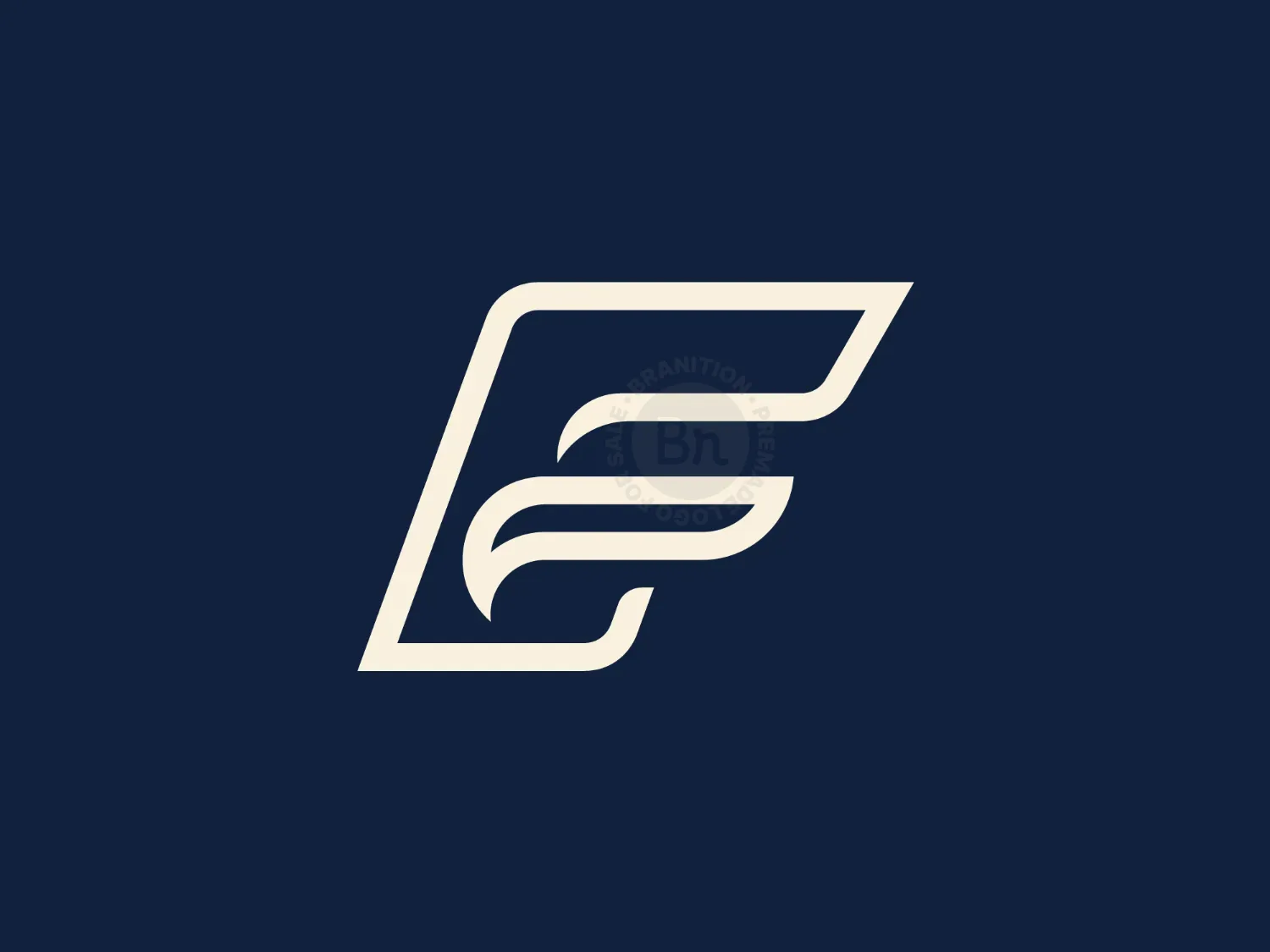 Elegant Falcon Bird Letter F Mark Logo