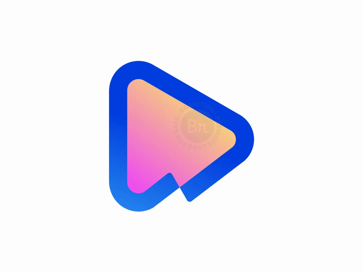 Play Button Logo // Modern Gradient Media & App Icon Des