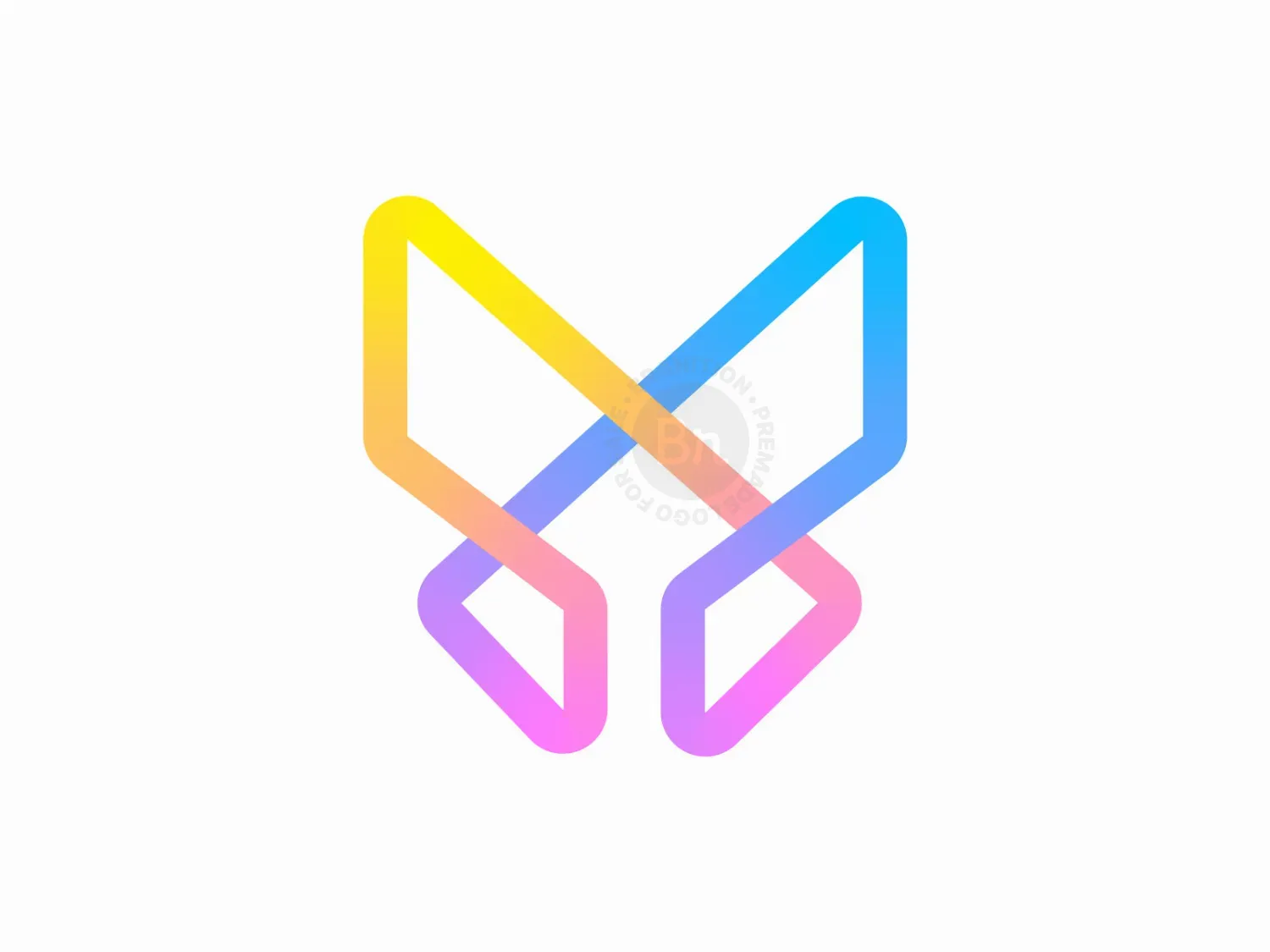 Gradient Butterfly Logo