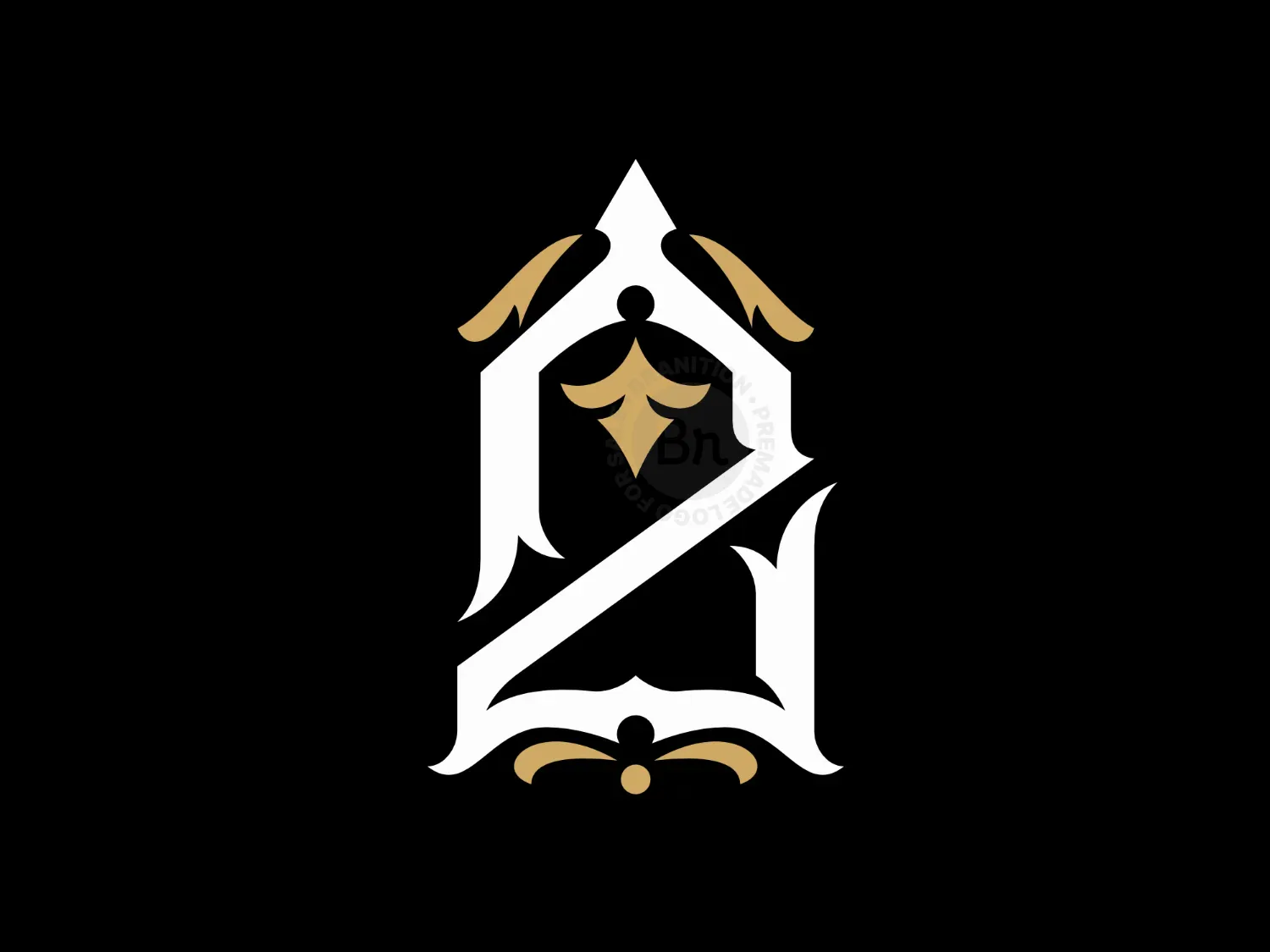 Vintage Monogram Z Ornamental Logo