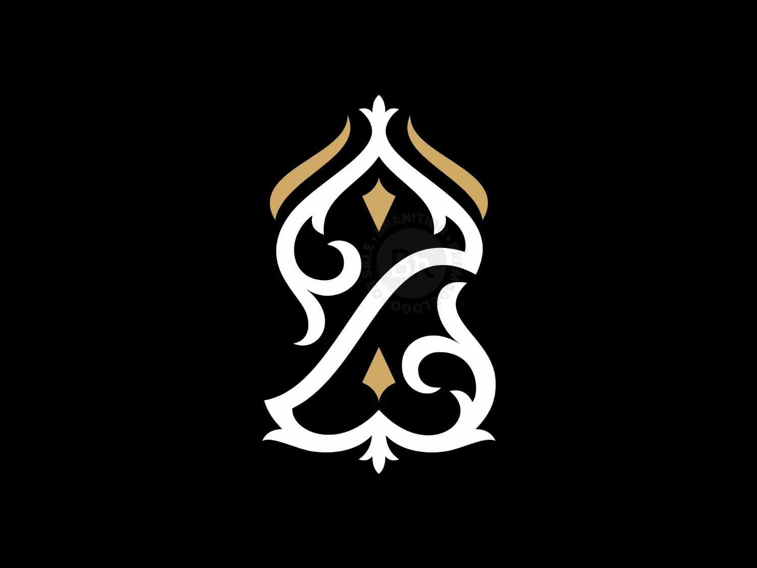Vintage Monogram Z Ornamental Logo