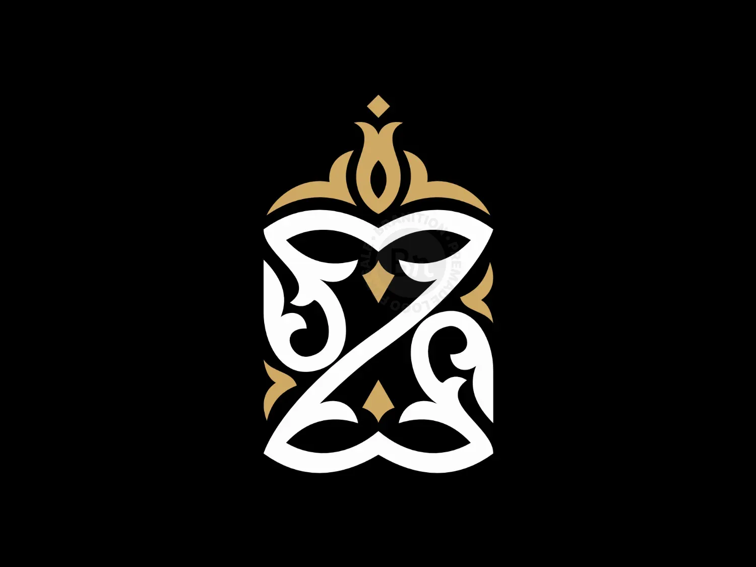 Vintage Monogram Z Ornamental Logo