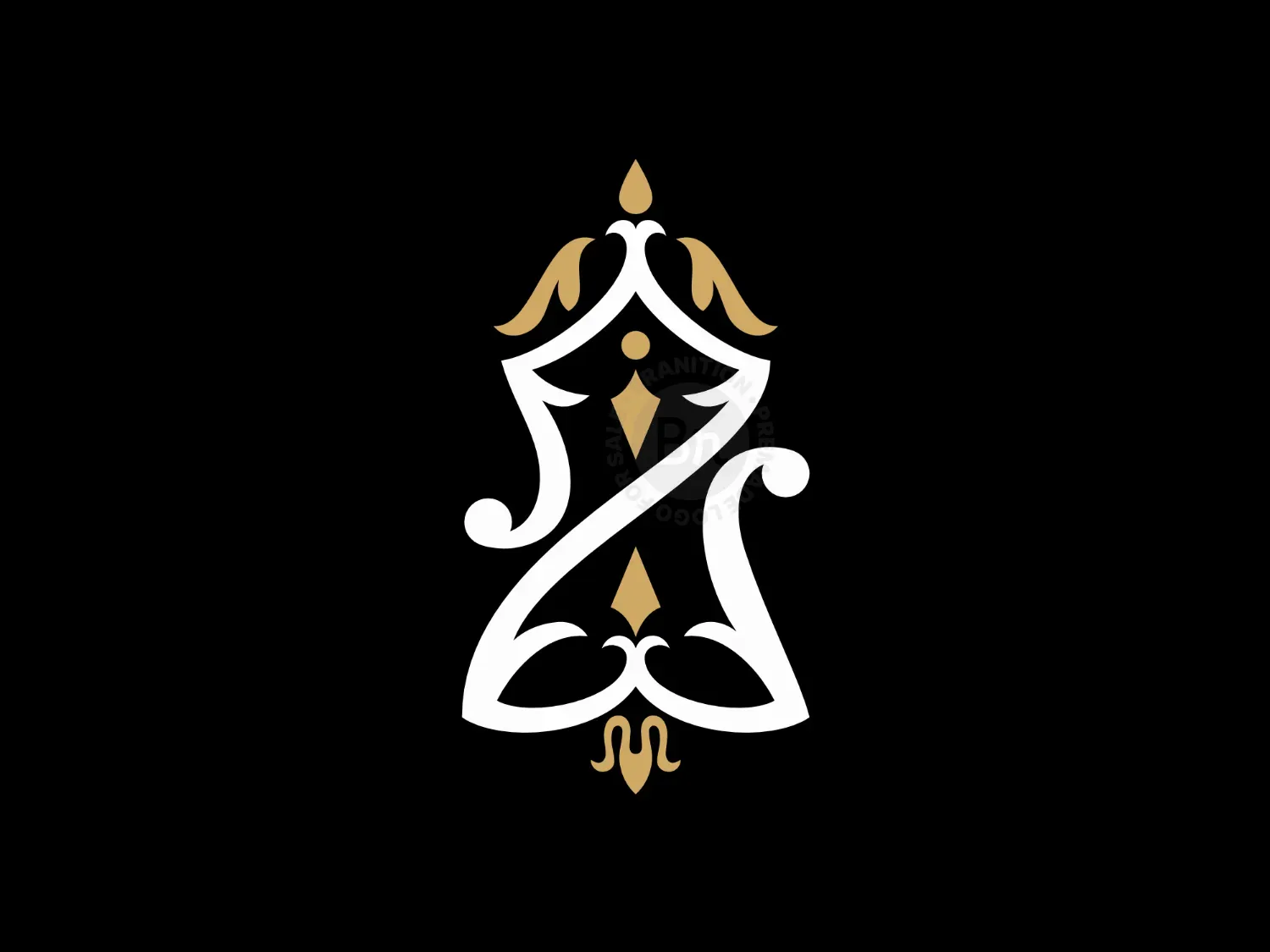 Vintage Monogram Z Ornamental Logo