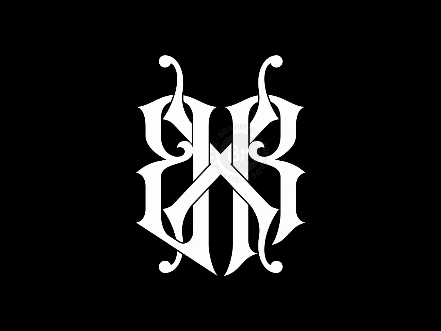 Unique Stylish BRX Or BXR Logo