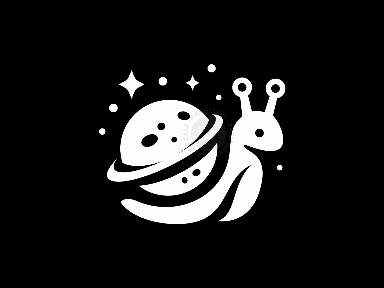 Snail Science Planet Space Logo