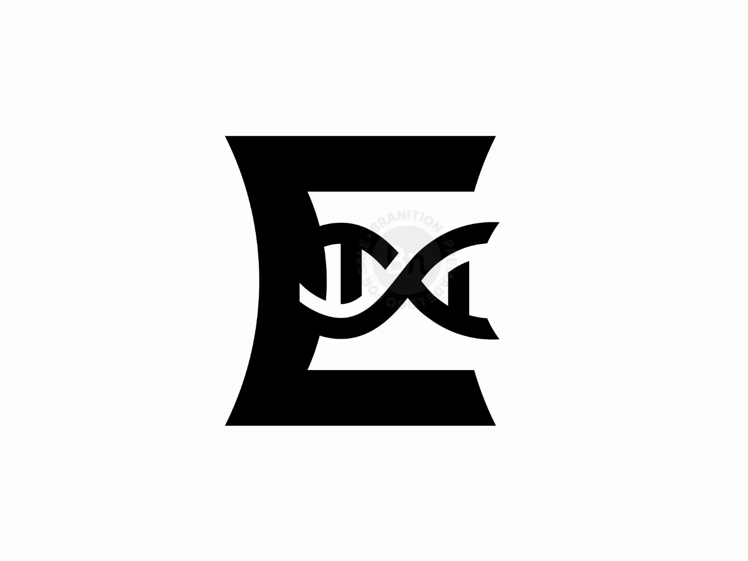 Letter E DNA Logo