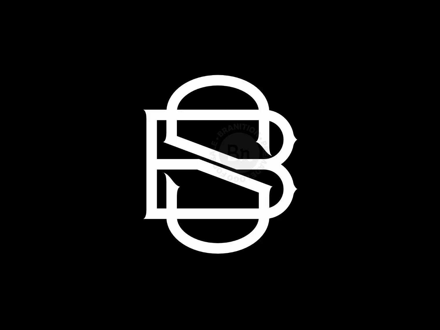 Unique Stylish SB Or BS Logo