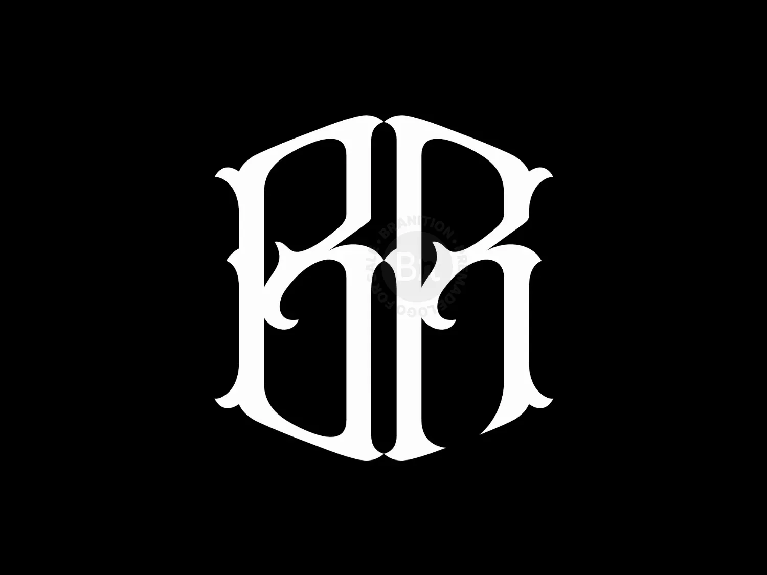 Unique Stylish BR Or RB Logo