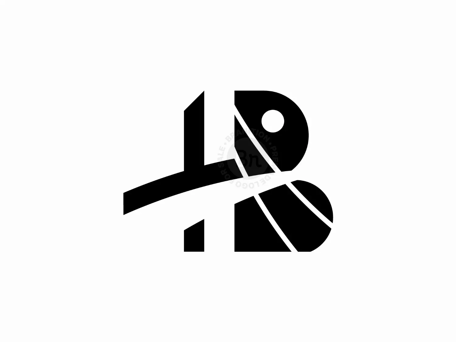 Letter B Bridge Logo