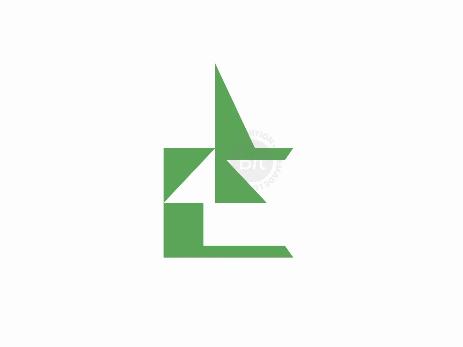 Letter E Pine Tree Logo